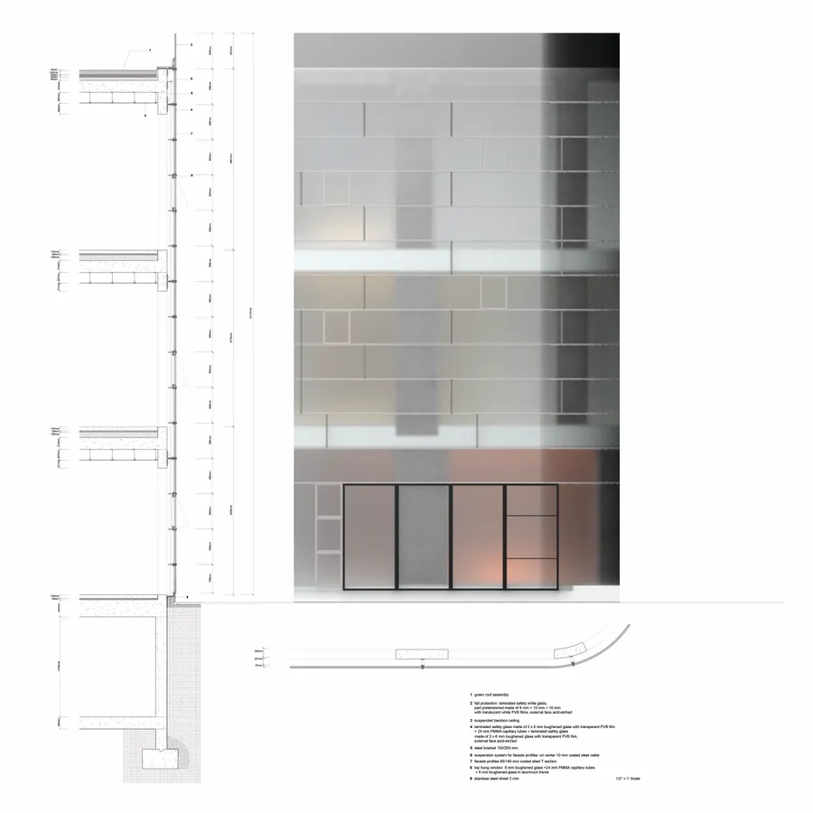 ARCH 260 - Maggies Center in London by Steven Holl, Qingyue Gao and Ziyao Geng (Fall 2021)