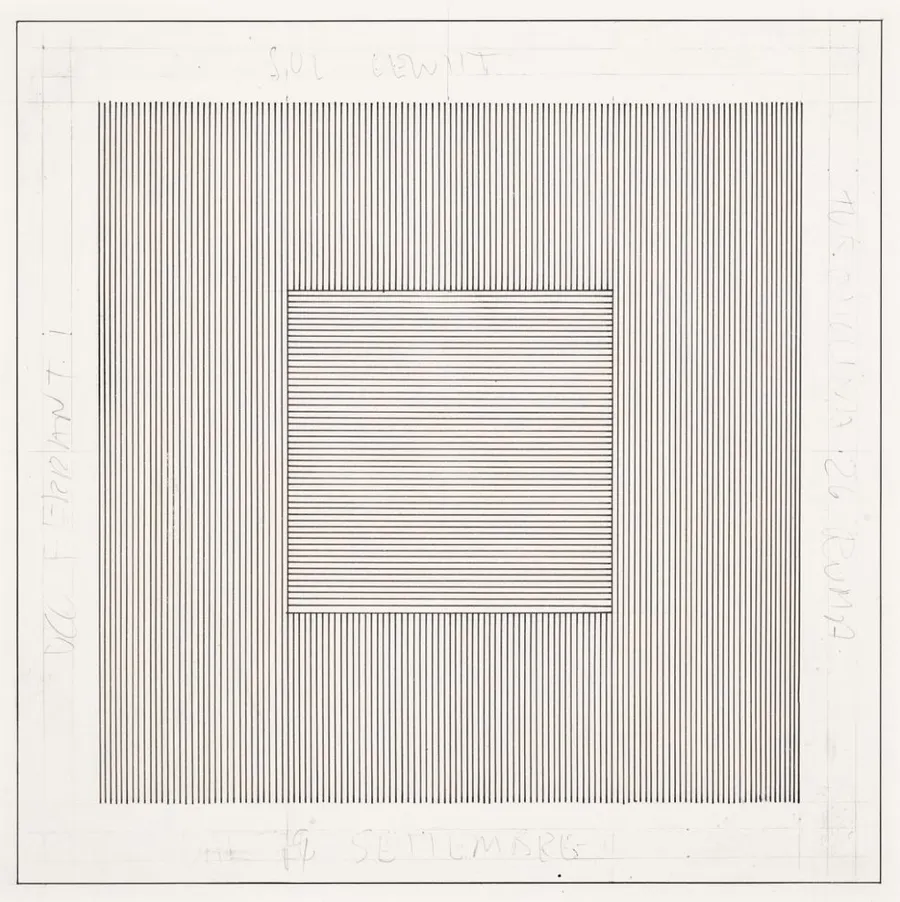 Working Drawing for Poster, Sol LeWitt (1980)